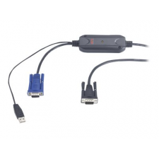 APC - Video / USB cable - USB, HD-15 (VGA) (M) to HD-15 (VGA) (M) - 7.6 m - for APC 16 Port Multi-Platform Analog KVM, 8 Port Multi-Platform Analog KVM